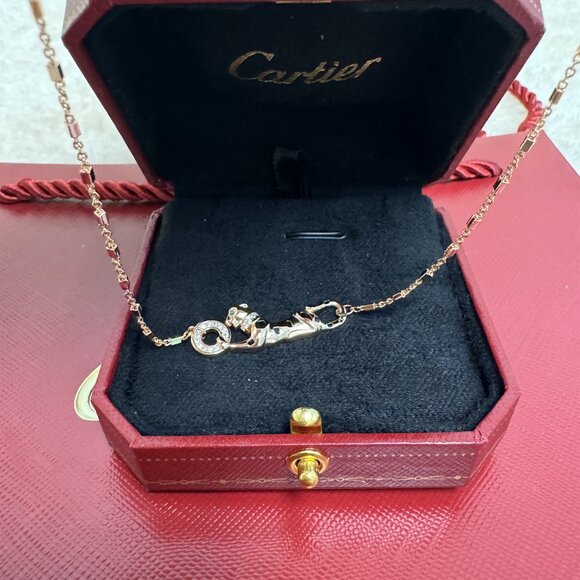 Cartier cheetah necklace 18K gold - Picture 5 of 8
